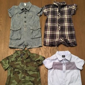 Baby Gap 6-12 Romper Bundle